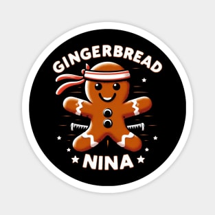 Gingerbread Ninja Magnet